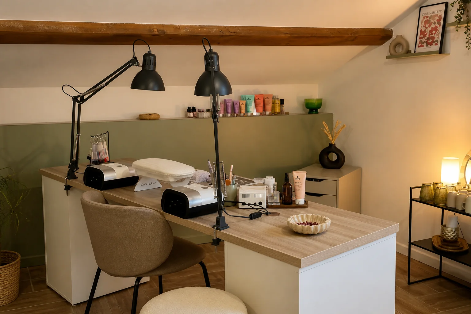 Poste de manucure chez Tulipe Noire